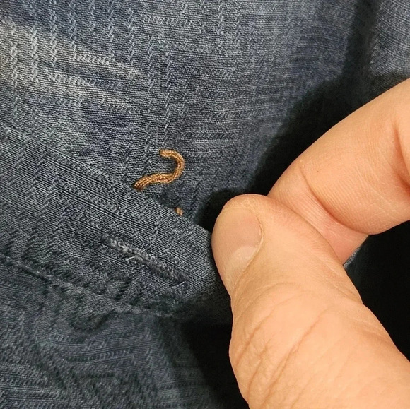 Vintage Banana Cabana Floral Silk Button Down Shirt Men X-Large Blue Vacation 90 - Picture 3 of 7